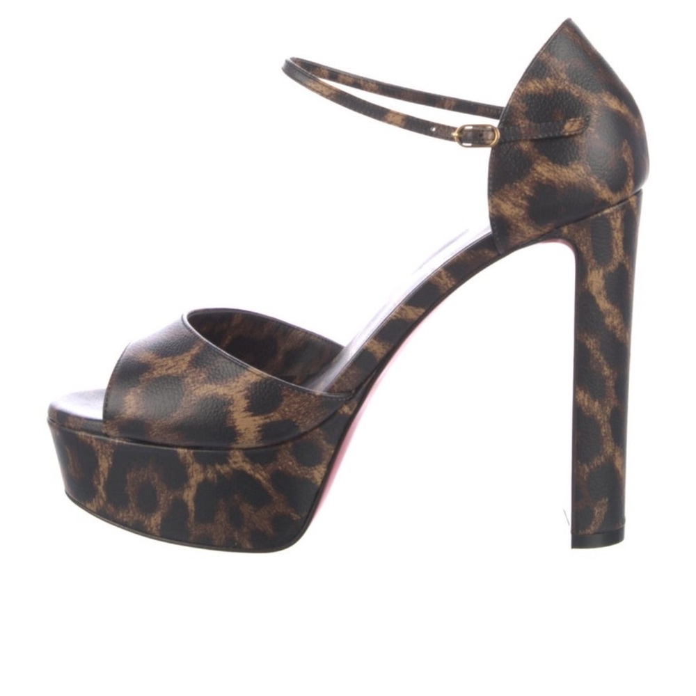 Brand new Christian Louboutin sandaloo cheetah print